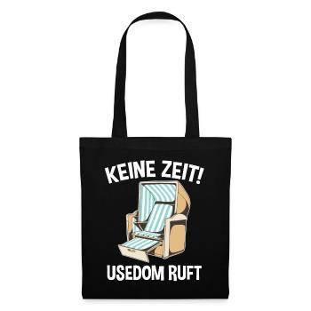 Ostsee Usedom - Stoffbeutel - Schwarz - Vorne