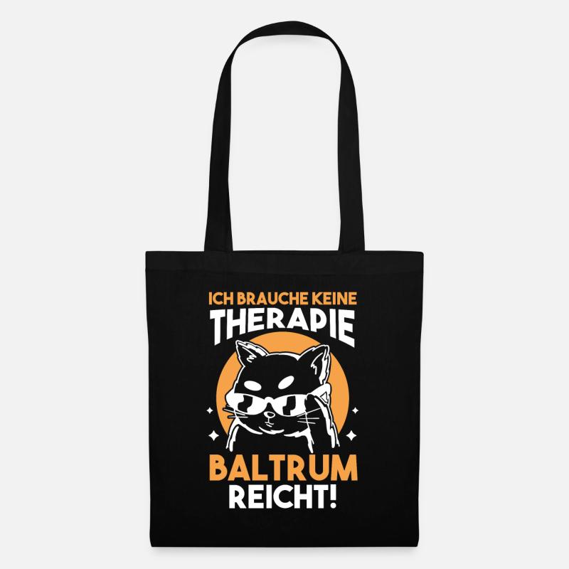 Nordsee Baltrum - Stoffbeutel - Schwarz