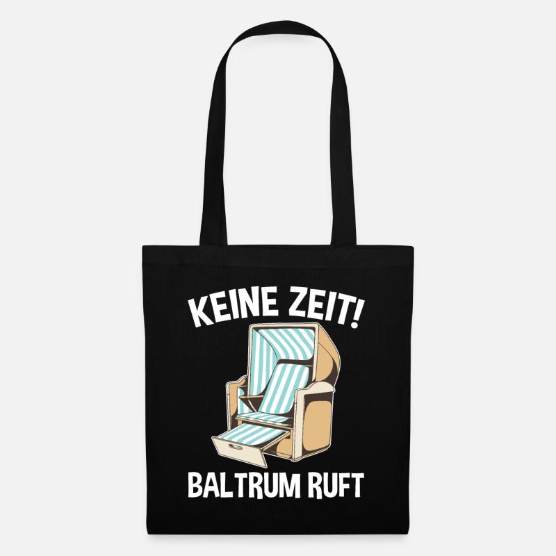 Nordsee Baltrum - Stoffbeutel - Schwarz