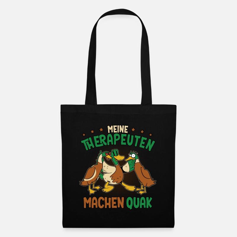 Enten - Stoffbeutel - Schwarz