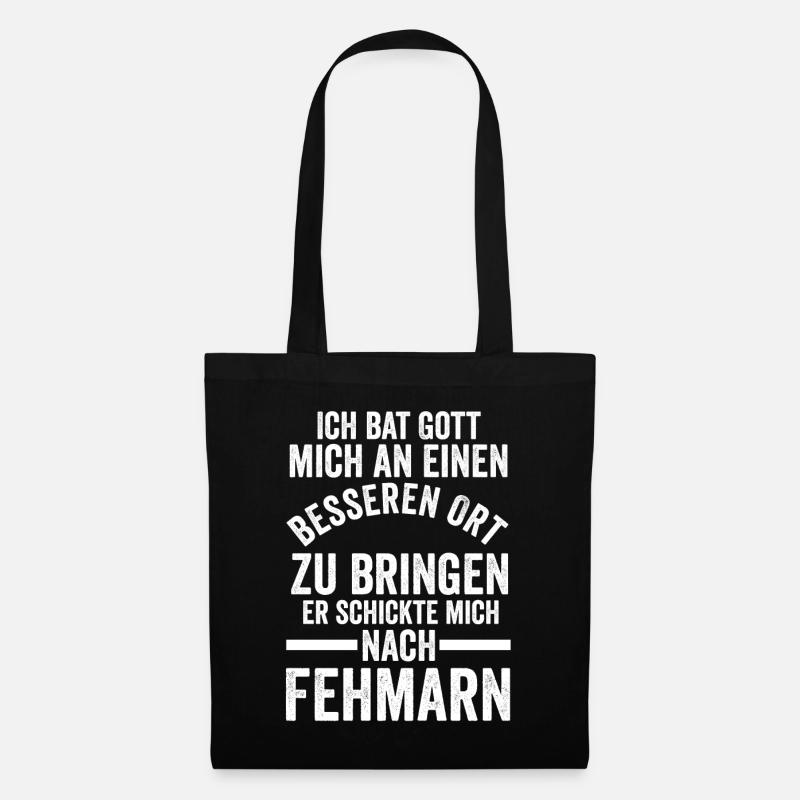 Ostsee Fehmarn - Stoffbeutel - Schwarz