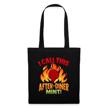 Ich nenne das Chili Minze Design - Stoffbeutel - Schwarz - Vorne