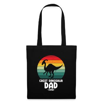 Crest Dinosaur Papa pour Parasaurolophus - Sac en tissu - noir - Devant