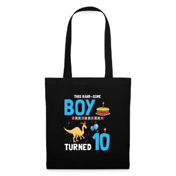 Parasaurolophus Kids Design Anniversaire - Sac en tissu - noir - Devant