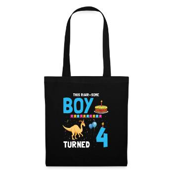 Parasaurolophus Kids Design Dinosaurs - Tote Bag - black - Front