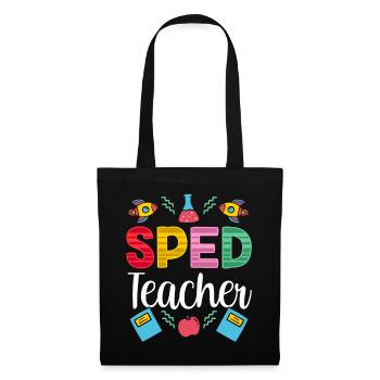 Enseignante en éducation de l’enfance en difficulté Profession de l’éducation de l’enfance en difficulté - Sac en tissu - noir - Devant