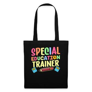 Formateur en éducation de l’enfance en difficulté Enseignant en éducation de l’enfance en difficulté - Sac en tissu - noir - Devant