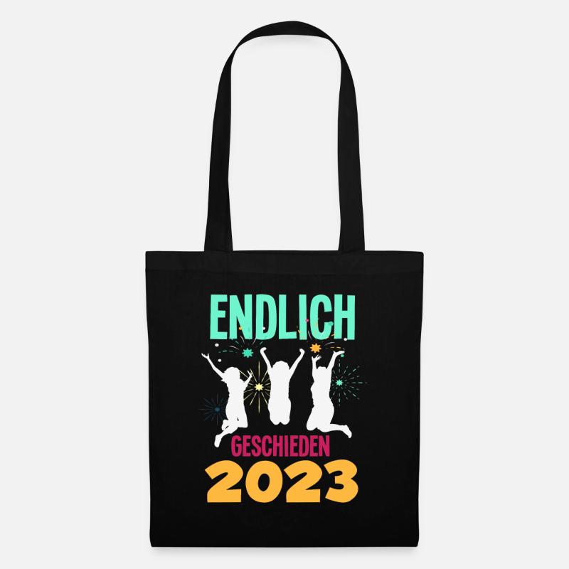 Endlich Geschieden 2023 Scheidungsparty - Stoffbeutel - Schwarz