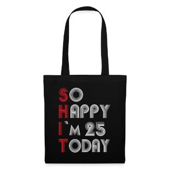 25th birthday - Tote Bag - black - Front