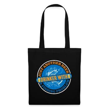 Juste un autre buveur de bière avec un problème de pêche - Sac en tissu - noir - Devant