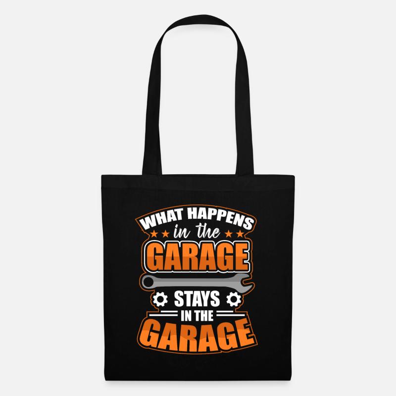 Garage Automechaniker - Stoffbeutel - Schwarz