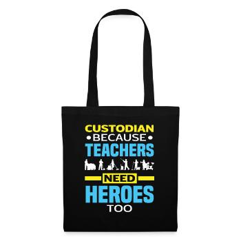 School Janitor Heroes Teacher - Tote Bag - black - Front