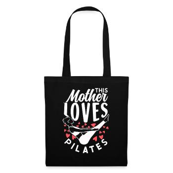 Cette mère aime Pilates Maman Amant Maman - Sac en tissu - noir - Devant