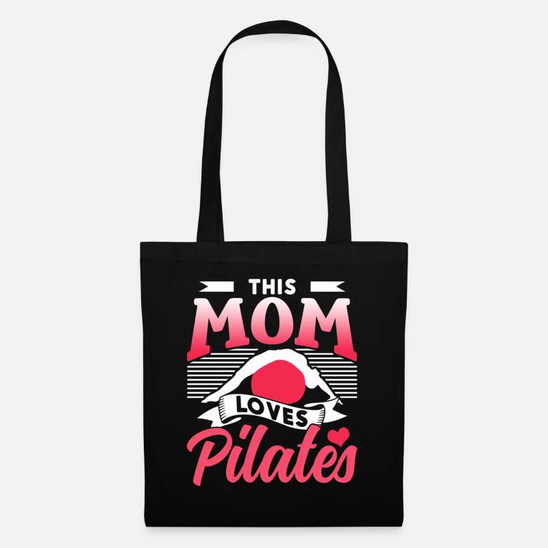 Diese Mutter Liebt Pilates Mami Mama Liebhaber - Stoffbeutel - Schwarz