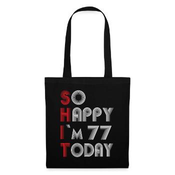 77 birthday - Tote Bag - black - Front