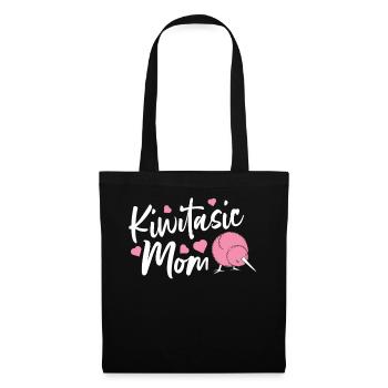 Kiwi Mama - Stoffbeutel - Schwarz - Vorne