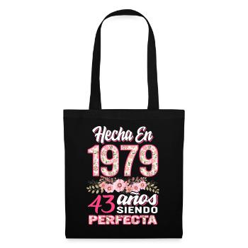 Mujer 43 Cumpleaños Regalo Hecha En 1979, 43 Anos - Tote Bag - black - Front