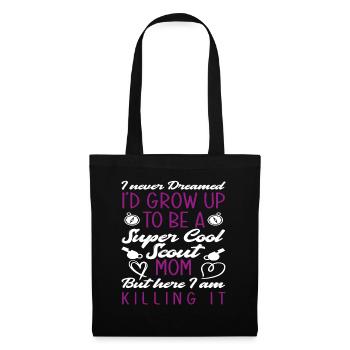 Proud Scout Mom Mother Gift - Tote Bag - black - Front