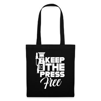 Liberté de la presse Liberté de la presse - Sac en tissu - noir - Devant