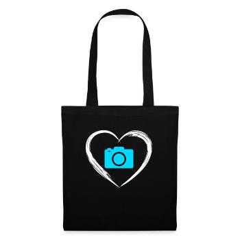 L’amour de la photographie - Sac en tissu - noir - Devant