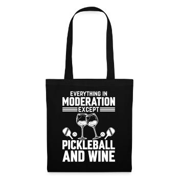 Pickleball Player - Pickleball Tennis Paddleball P - Sac en tissu - noir - Devant