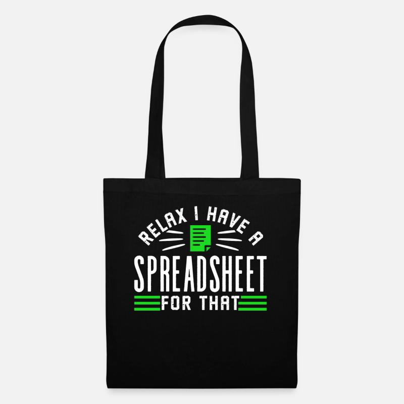 Relax I have a spreadsheet for this - Tote Bag - black