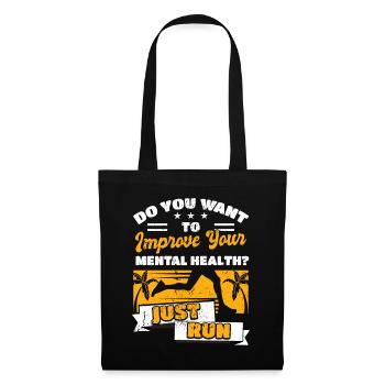 Vêtements de course à pied Jogging - Sac en tissu - noir - Devant