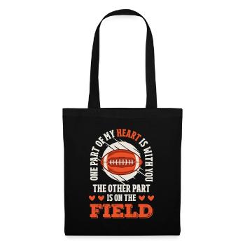 Football Saying Valentine's Day - Tote Bag - black - Front