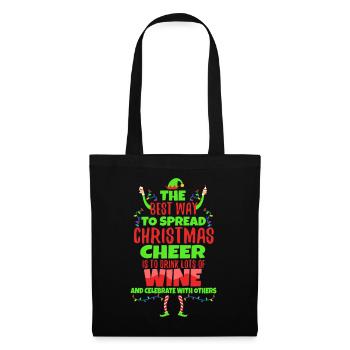 The best way to spread christmas cheer - Tote Bag - black - Front