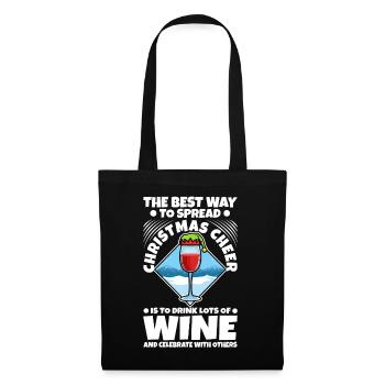 The best way to spread christmas cheer - Tote Bag - black - Front