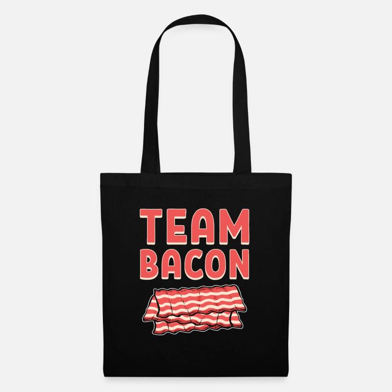 Team Bacon Ham Meat Breakfast Bacon and Egg - Stoffbeutel - Schwarz