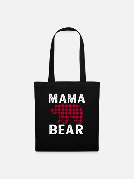 Mama Bear - Stoffbeutel - Schwarz