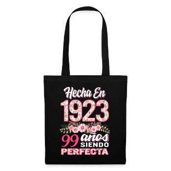 Mujer 99 Cumpleaños Regalo Hecha En 1923, 99 Anos - Sac en tissu - noir - Devant