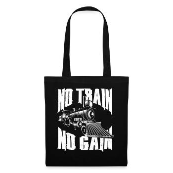 Conducteur de train à vapeur Trainspotting - Sac en tissu - noir - Devant