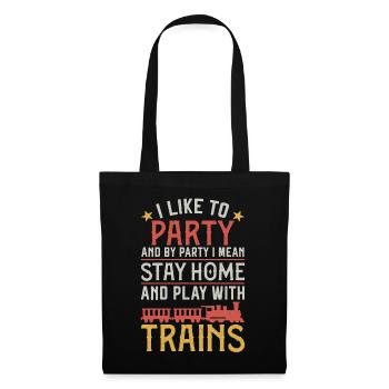 Conducteur de train à vapeur Trainspotting - Sac en tissu - noir - Devant