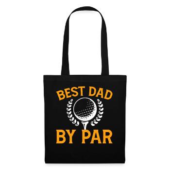 Bester Vater Von Par - Golf - Stoffbeutel - Schwarz - Vorne
