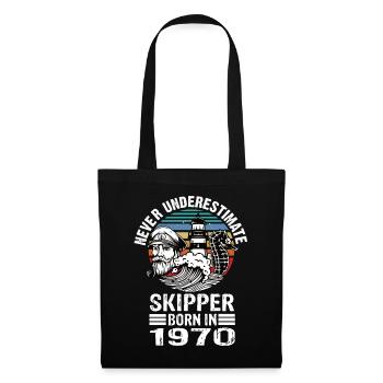 Never Underestimate Skipper né en 1970 - Sac en tissu - noir - Devant