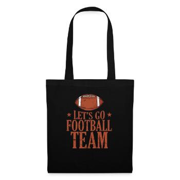 Allons-y Équipe de football Volkssport USA - Sac en tissu - noir - Devant