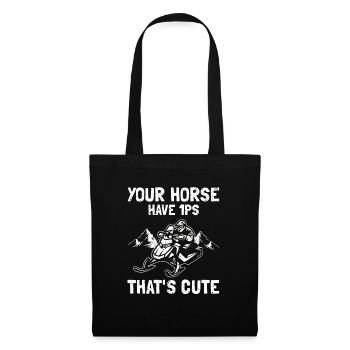 Snowmobiler and Skidoo Design - Tote Bag - black - Front