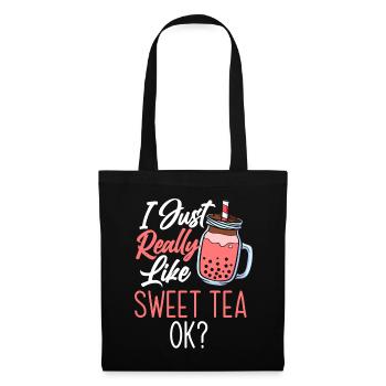 Sweet Tea Tea Drinker Lover Gift - Tote Bag - black - Front