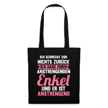 Großmutter Großmama Omi Oma - Stoffbeutel - Schwarz - Vorne
