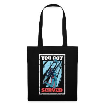 Service de volleyball - Sac en tissu - noir - Devant