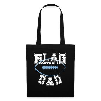 Flag Football Dad Papa Vater Männer - Stoffbeutel - Schwarz - Vorne
