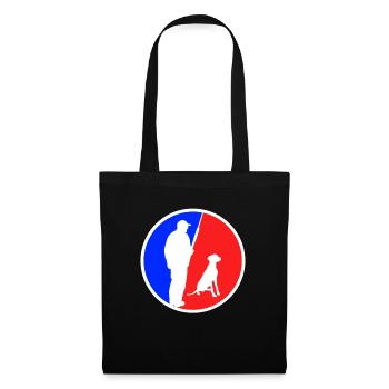 Logo de chasse - Sac en tissu - noir - Devant