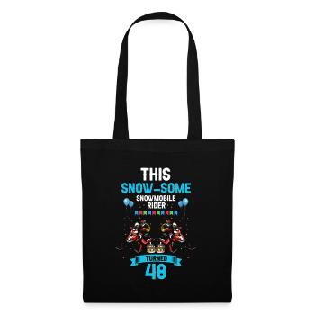 Conception de motoneige pour l’anniversaire de la motoneige - Sac en tissu - noir - Devant