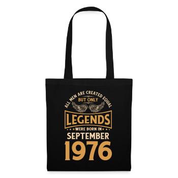Birthday The Legends were born in September 1976 g - Tote Bag - black - Front