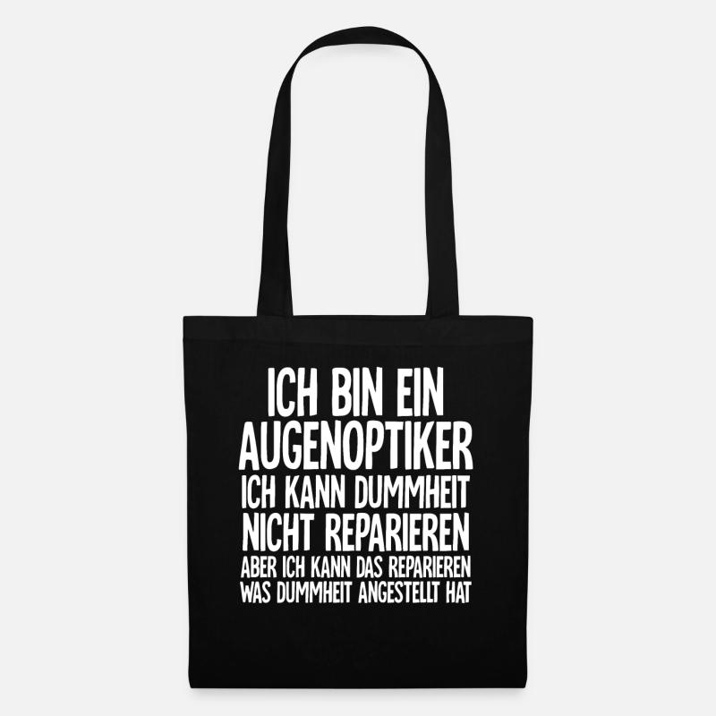 Augenoptiker - Stoffbeutel - Schwarz