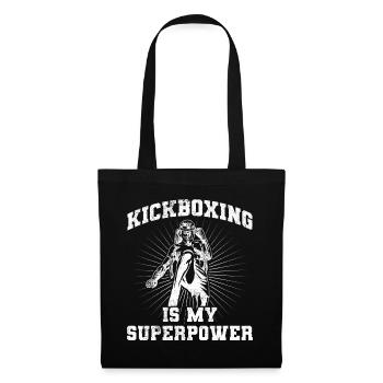 Kickboxer Martial Arts Kickboxing Kickboxen - Stoffbeutel - Schwarz - Vorne
