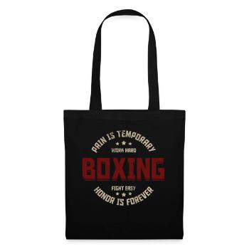 Boxen Arts Martiaux Boxe Boxe Club Boxer - Sac en tissu - noir - Devant