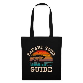 Vintage Safari Tour Guide Family Holiday Trip - Tote Bag - black - Front